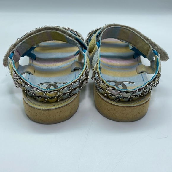 Chanel Dad Sandals in Rainbow Pastels Colors - Picture 3 of 8